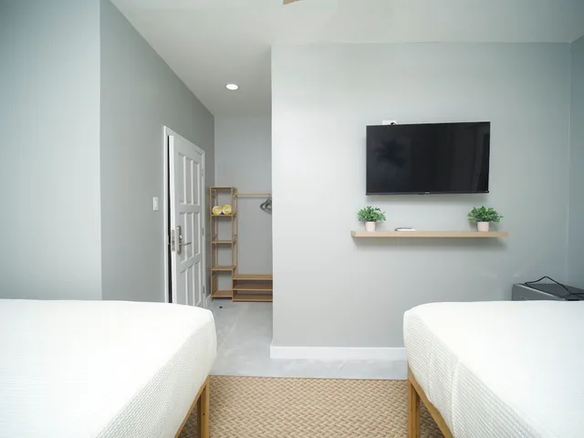 غرفة ديلوكس بسريرين كوين، Sandbar Beachfront Hostel And Restaurant 3/5