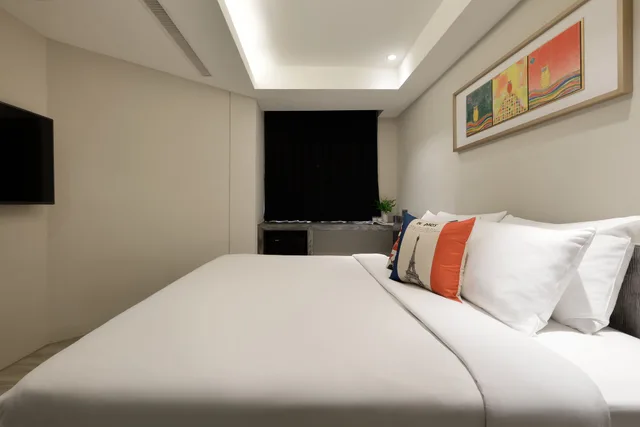 غرفة إليت بسرير مزدوج، Taichung Amour Hotel 3/5