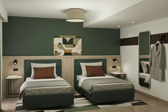 غرفة تنفيذية بسرير كينج مع أريكة بمنطقة جلوس، Best Western Titian Inn Hotel Venice Airport 1/5