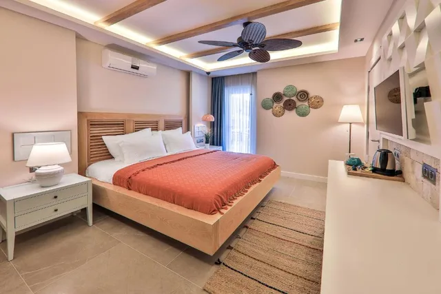 غرفة كومفورت بإطلالة على البحر، Kalkan Saray Suites Hotel 3/8