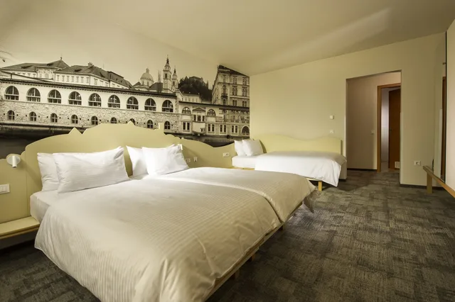 غرفة ثلاثية بثلاثة أسرّة، City Hotel Ljubljana 4/4