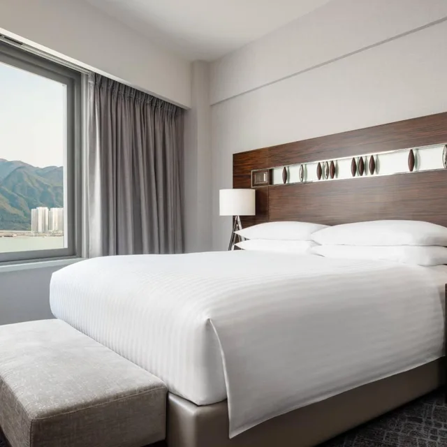 جناح تنفيذي بسرير كينج مع دخول الصالة، Hong Kong Skycity Marriott Hotel 1/4