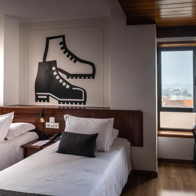 غرفة بسريرين منفصلين، Hotel AS Sao Joao da Madeira 8/10