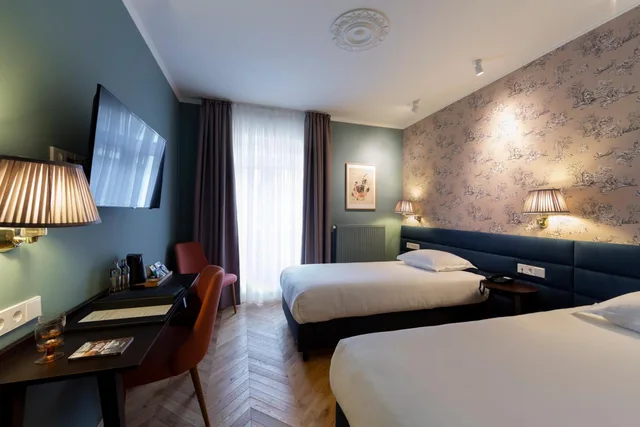 غرفة قياسية بسريرين منفصلين، Hotel Perrin 2/7