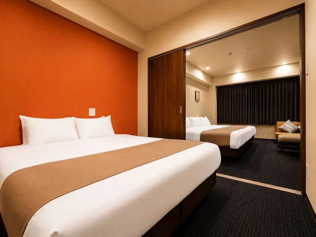 جناح ديلوكس بسرير كوين وسرير فردي بغرفة نوم واحدة بجاكوزي، Randor Residential Hotel Kyoto Suites 4/10