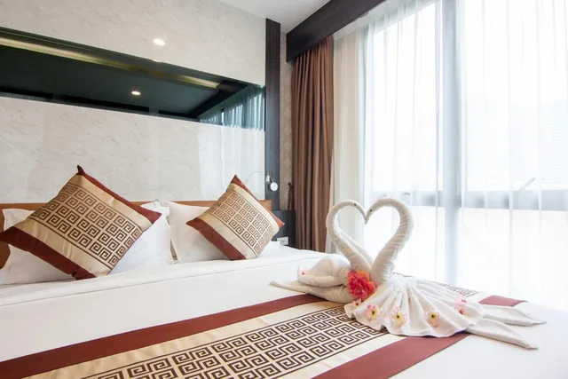 جناح بسرير كينج بإطلالة على البحر، Golden Jomtien Beach Hotel 2/10