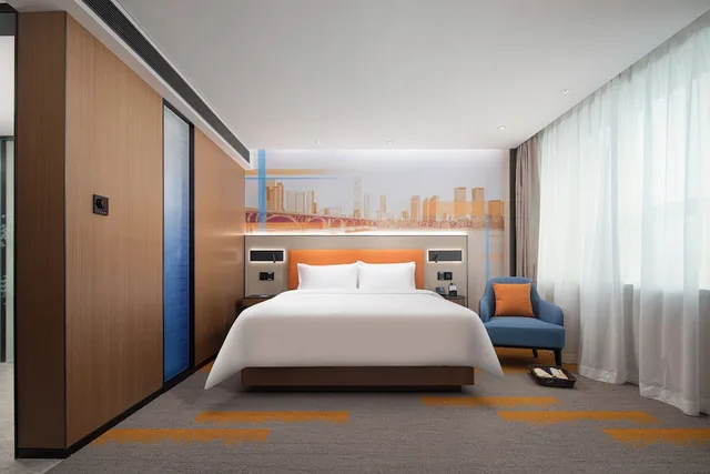 غرفة بزنس بسرير كوين، Hampton by Hilton Changsha Wuyi Square 1/1