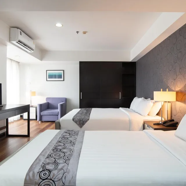 غرفة سوبيريور ثلاثية بسرير فردي، Lily Hotel Bangkok 5/10
