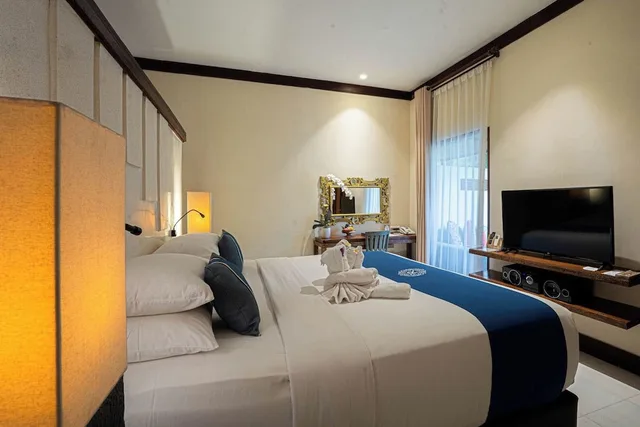 غرفة ديلوكس بسريرين منفصلين بإطلالة على الحديقة، Rama Residence Petitenget Hotel 4/10