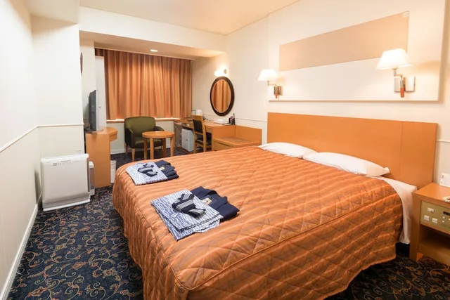 غرفة بسرير كوين بإطلالة على النهر في الملحق، Hotel Global View Kushiro 4/5