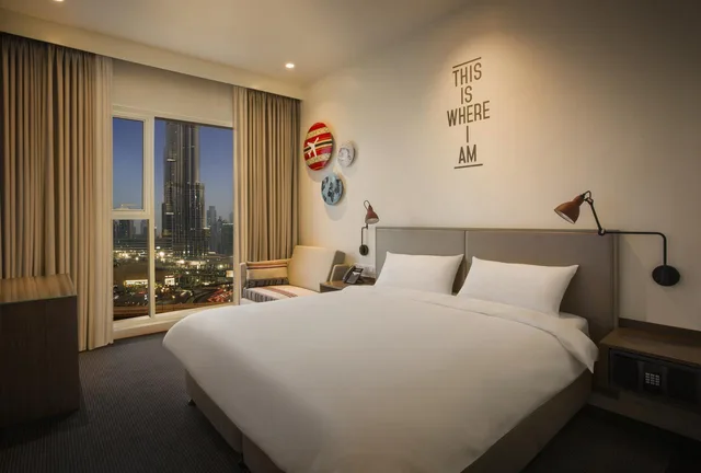 غرفة قياسية بسرير مزدوج أو سريرين منفصلين، Rove Downtown Dubai 1/1