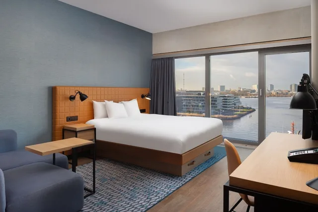 استوديو بسرير كوين بإطلالة على المرفأ، Residence Inn By Marriott Amsterdam Houthavens 2/10