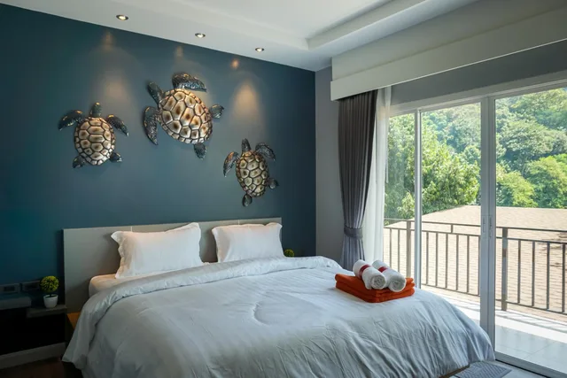 غرفة بسرير كوين بإطلالة على الجبل، Urip Resort Phi Phi Island 10/10