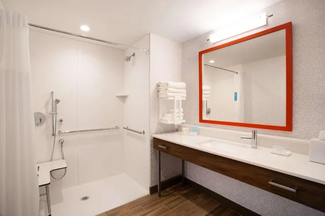 جناح بسرير كينج مع أريكة لذوي الإعاقة، Hampton Inn Suites North Port Fl 2/3