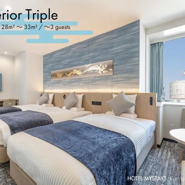 Renovated, Superior, Triple، Hotel Mystays Kanazawa Katamachi 5/7