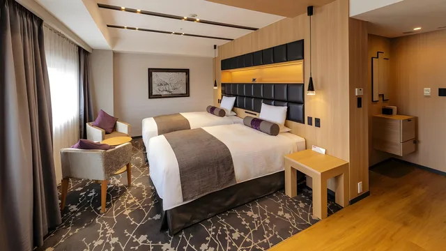 جناح بسريرين منفصلين، Sendai Kokusai Hotel 1/1