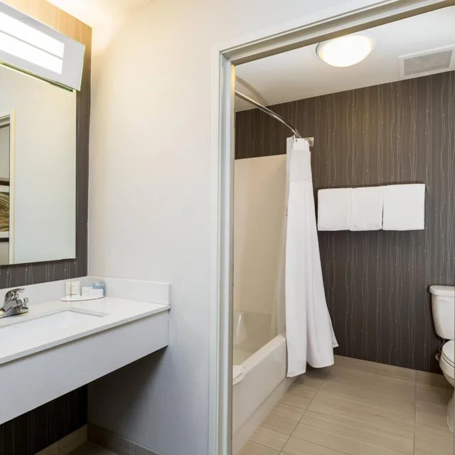 غرفة كبيرة بسرير كينج مع أريكة، Courtyard Dallas Mesquite 3/3