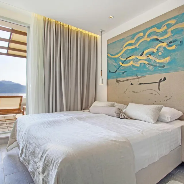 جناح بريميوم بإطلالة على البحر بشرفة بغرفتي نوم، Kalamota Beach House 2/4