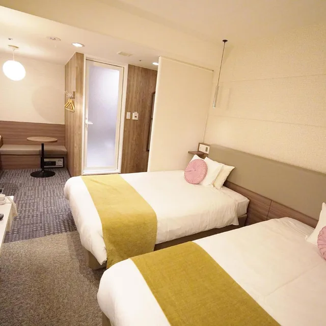 غرفة بسريرين منفصلين في الملحق، Matsue New Urban Hotel 3/5