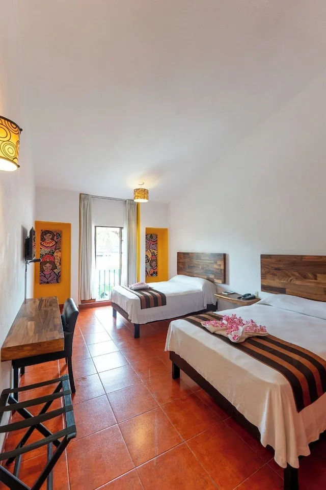 غرفة بسريرين مزدوجين، Santa Cruz Huatulco Hotel 5/10
