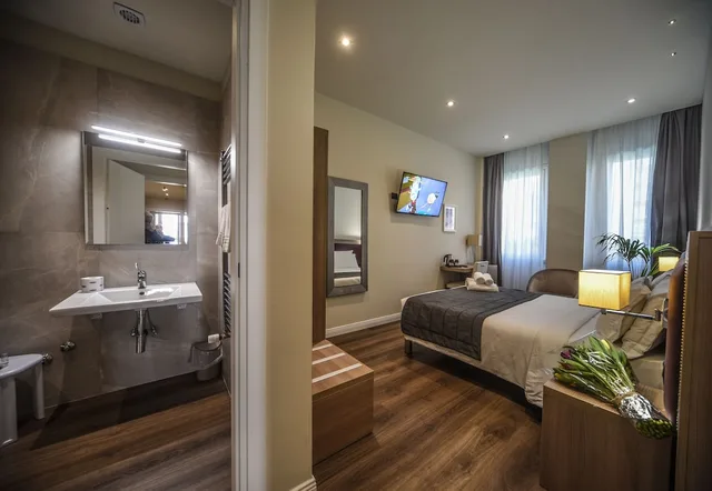 غرفة بسرير مزدوج، Hotel Zara Milano 3/4