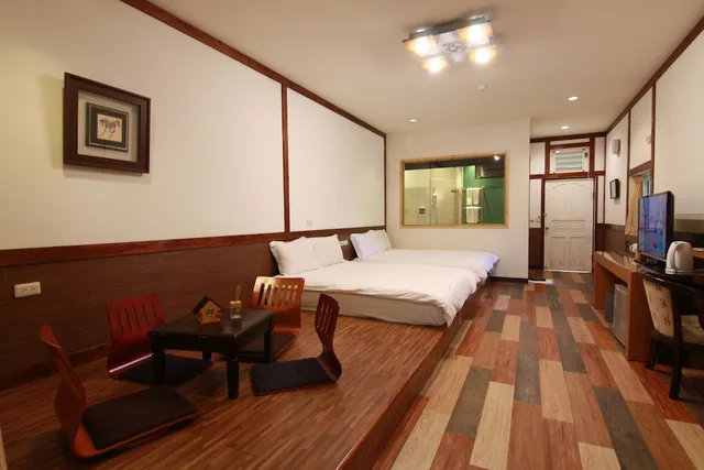 غرفة اقتصادية رباعية بسريرين كوين بشرفة، Ting Tau Garden Resort 2/3