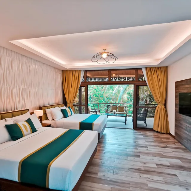 غرفة عائلية بشرفة، Loboc River Resort 4/7