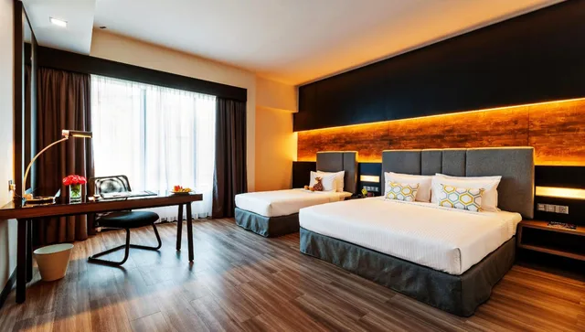 غرفة ديلوكس عائلية بسرير كينج وسرير فردي، Hotel Armada Petaling Jaya 1/1