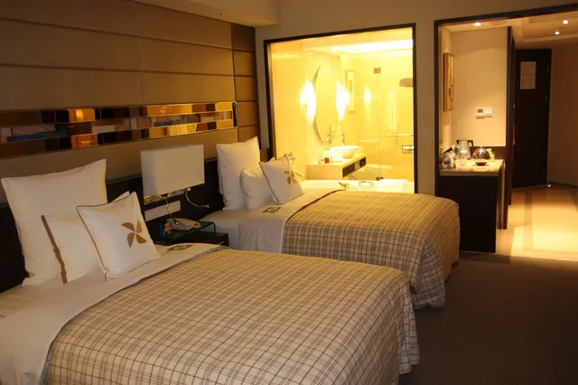 غرفة بسريرين مزدوجين بإطلالة على الحديقة، Four Points By Sheraton Beijing Haidian Hotel Serviced Apartments 2/8
