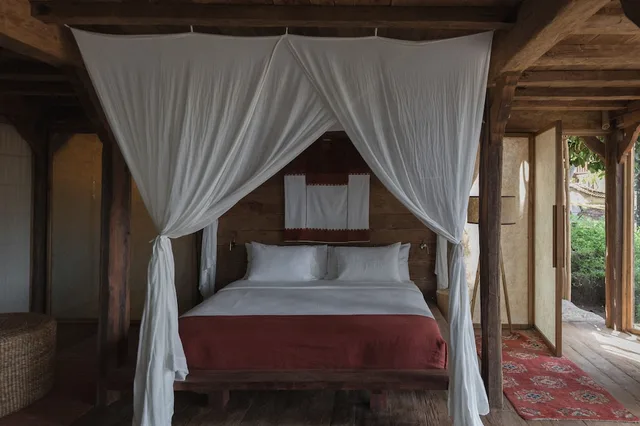 2 Bedrooms, House, 2 King Beds, Rice Field View، Bambu Indah Resort 1/1