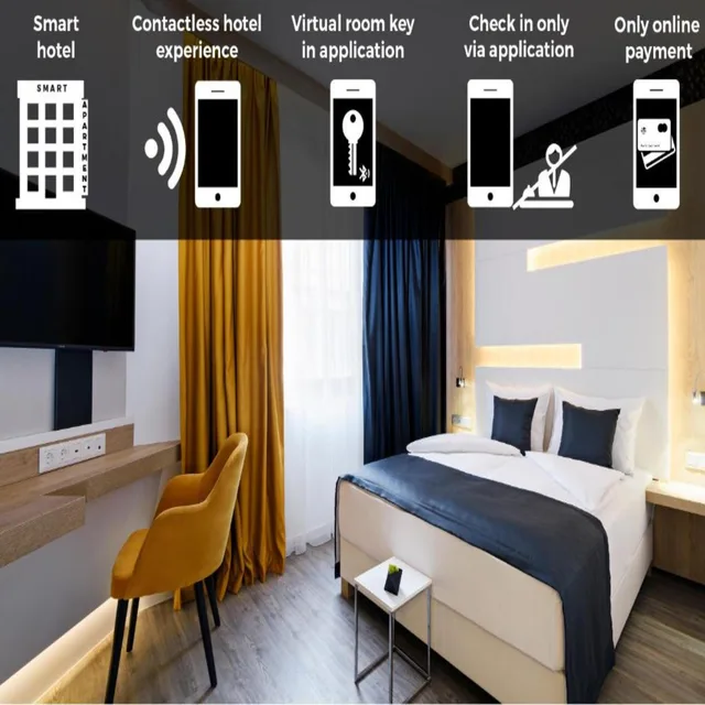 غرفة سوبيريور بسرير كينج، Kvihotel Budapest 4/7