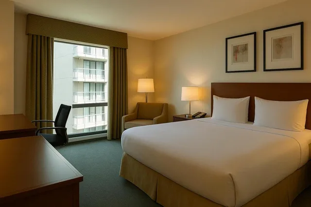 استوديو ديلوكس بسرير كينج، LIC Manhattan View Hotel 1/8