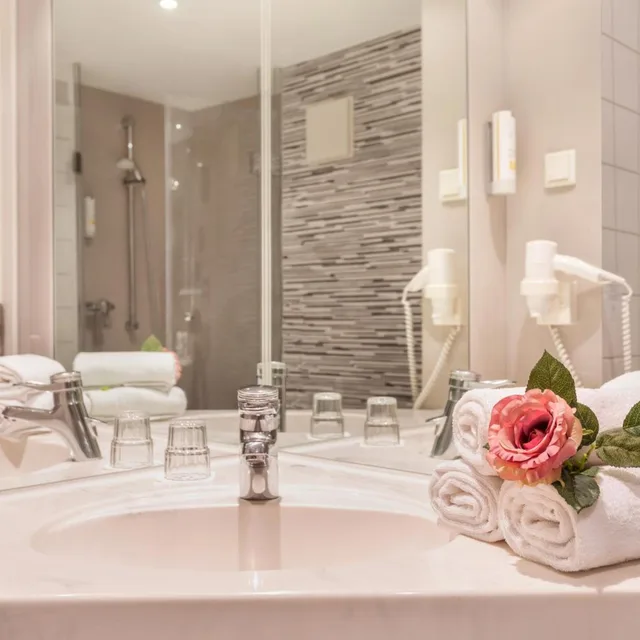 غرفة بسرير مزدوج بإطلالة، Hotel Kramerbrucke Erfurt 4/4