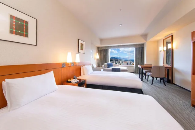 غرفة تنفيذية بسريرين منفصلين، Hotel Nikko Oita Oasis Tower 1/7