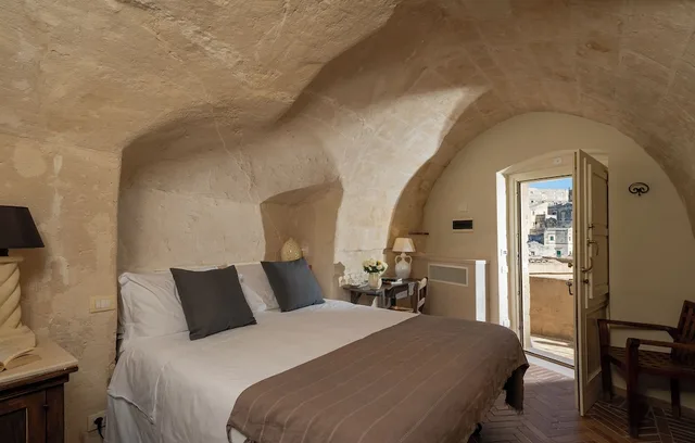 غرفة تقليدية بسرير مزدوج بإطلالة على المدينة، Locanda San Martino Thermae 4/10