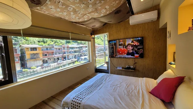 غرفة ديلوكس بسريرين منفصلين بإطلالة على النهر، Xi Yin Zhi Su B&B 1/2