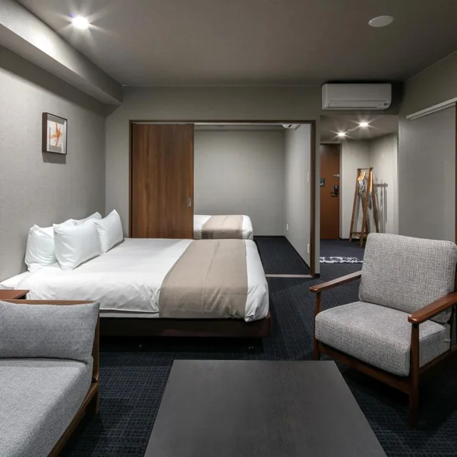 غرفة تنفيذية بسريرين كوين، Randor Residential Hotel Kyoto Suites 8/10