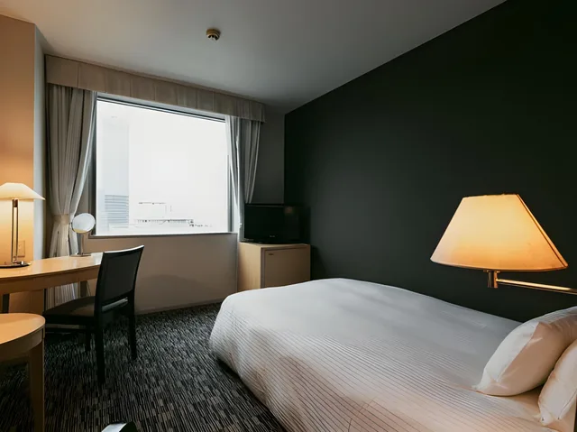 غرفة كومفورت بسرير نصف مزدوج بحوض استحمام، Oarks Canal Park Hotel Toyama 1/1