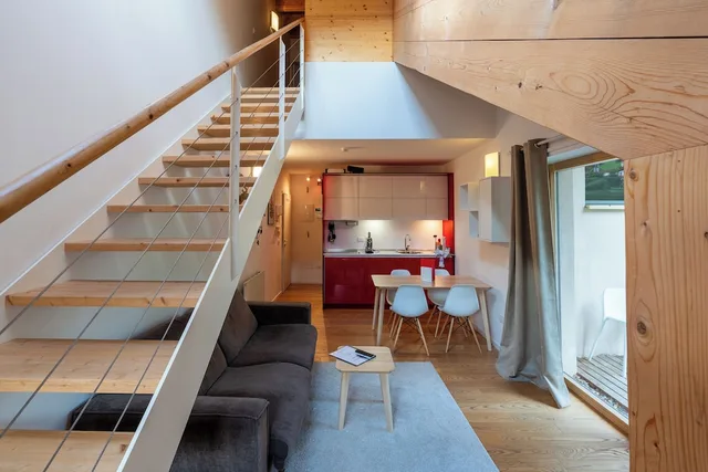 1 Bedroom, Panoramic, Penthouse, 2 Queen Beds, Mountain View, Sofa, Quercus Appartements 9/10