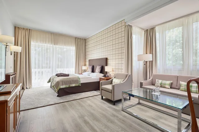 جناح جونيور بشرفة مع أريكة، Das Alpenhaus Gasteinertal Hotel Formerly Grand Park Hotel 1/3