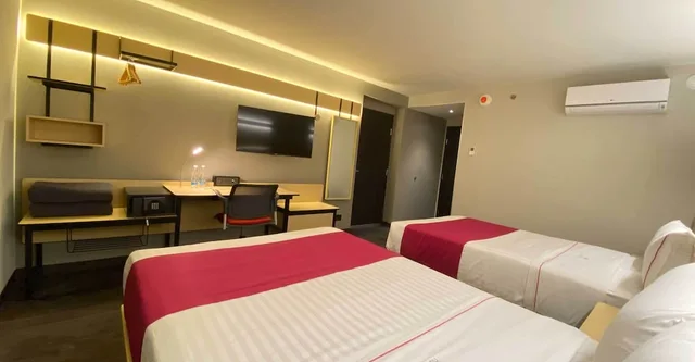 غرفة قياسية بسريرين مزدوجين، Hotel MX mas cuautitlan Izcalli, Trademark by Wyndham 3/10