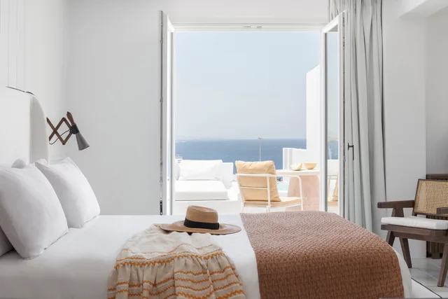 غرفة ديلوكس بسرير مزدوج، Porto Mykonos Hotel 2/3