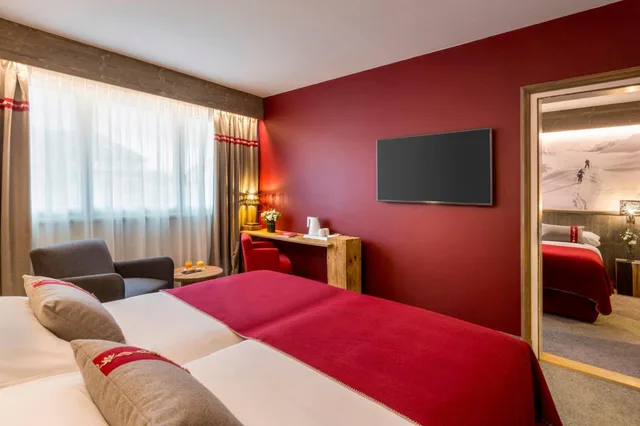 غرفة متصلة بسرير مزدوج، Hotel Edelweiss 1/9