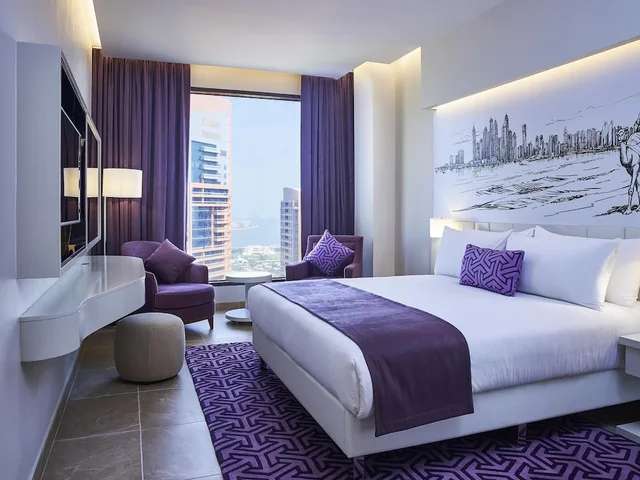 شقة بسريرين كوين بإطلالة على المدينة بغرفة نوم واحدة، Mercure Dubai Barsha Heights Hotel Suites and Apartments 4/9