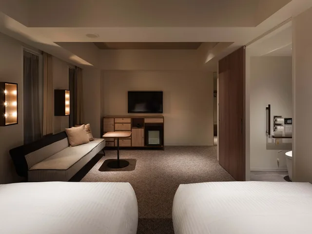 غرفة بسريرين منفصلين لذوي الإعاقة، Granbell Hotel Susukino 2/4