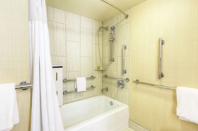 Room, King Bed, Bathtub, Corner, Accessible, DoubleTree by Hilton Hotel Spokane City Center 10/10