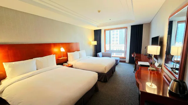 Deluxe, Family, Single, 2 Double Beds، Koreana Hotel 9/10