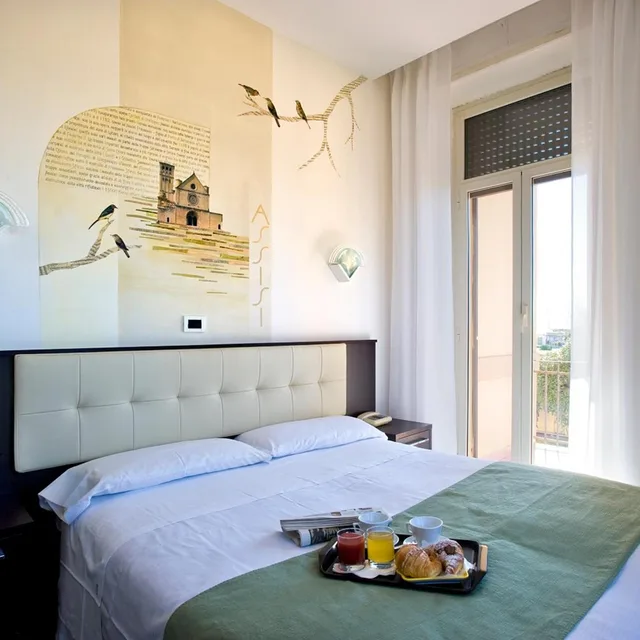 غرفة بسرير مزدوج أو سريرين منفصلين بشرفة، Hotel Bellavista 1/5