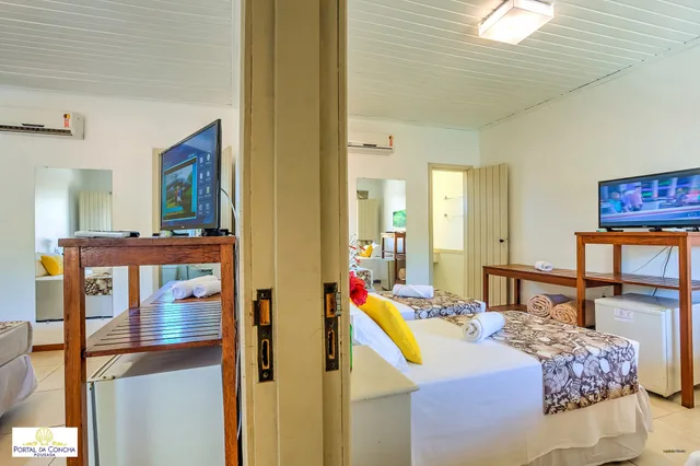 1 Bedroom, Standard, Quadruple, 1 Queen and 1 Single Bed, Murphy Bed، Pousada Portal Da Concha 3/5