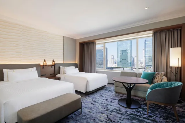 غرفة فاخرة بسريرين مزدوجين في طابق مرتفع، The Westin Osaka 1/1